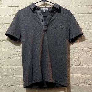 Express Stretch Collared Shirt. Men’s Size Small. Grey